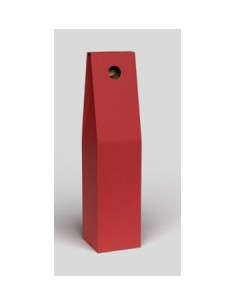 PORTABOTTIGLIA ROSSO 1 BOTTIGLIA TINTA UNITA