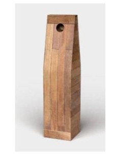 PORTABOTTIGLIA VINO TEAK 1 BOTTIGLIA
