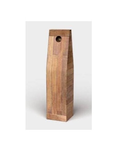 PORTABOTTIGLIA VINO TEAK 1 BOTTIGLIA