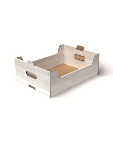 CASSETTA GRANDE 40X29X14 TEAK BIANCO