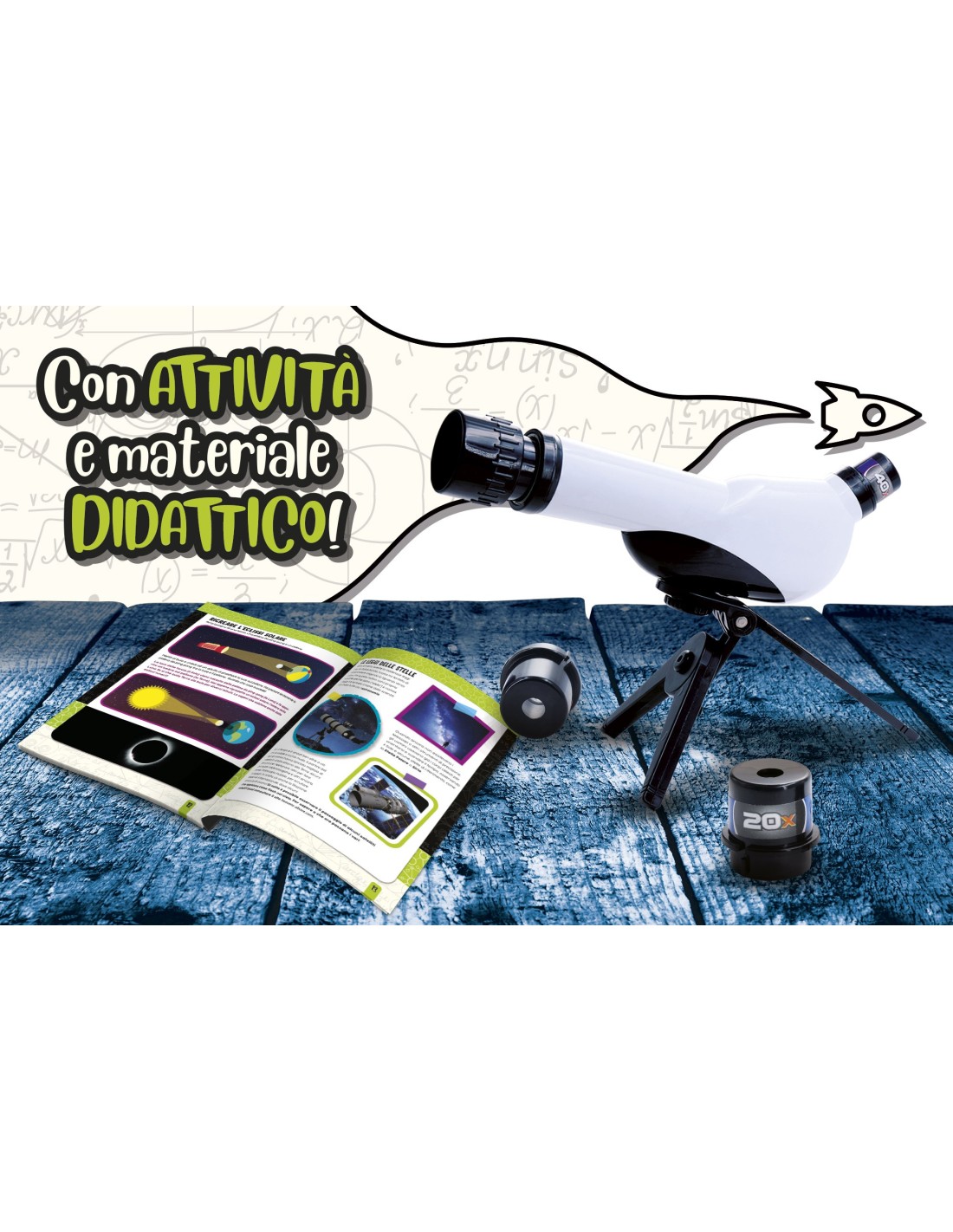 Telescopio I’m A Genius con ottiche e treppiedi – shopincasa.it