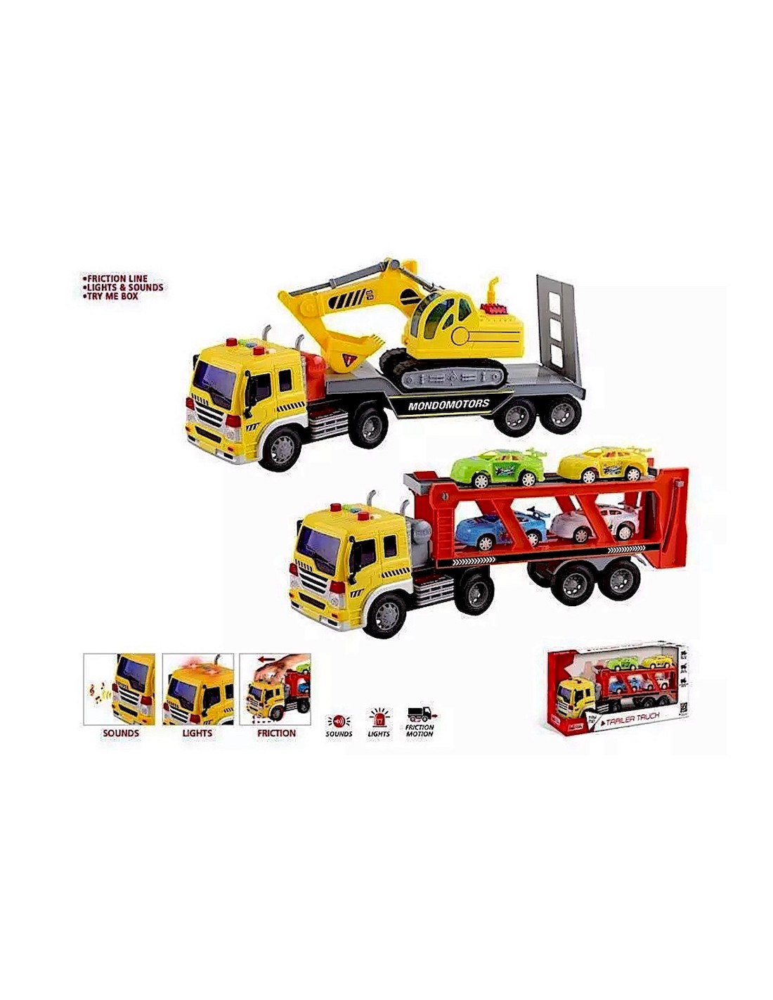CAMION RIMORCHIO 51176 FRIZIONE 40CM ASSORTITO