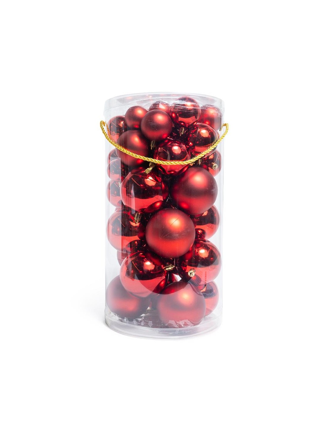 SFERE E PENDAGLI: vendita online Sfere di Natale rosse in plastica miste, confezione da 50 pezzi, La magia di natale per albe...