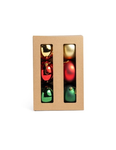 CONF 6 SFERE TRADIZIONE 10CM PLASTICA