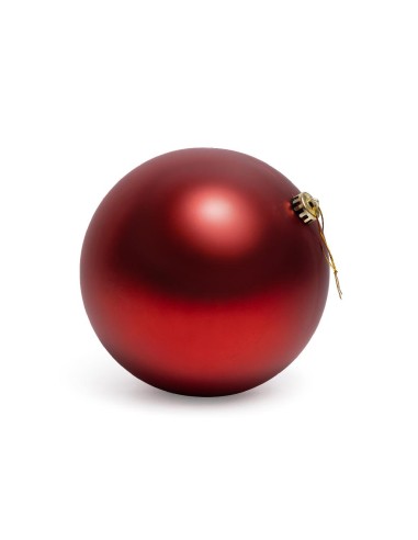 SFERE E PENDAGLI: vendita online Sfera di Natale rossa 15 cm in plastica, La magia di natale per alberi, centrotavola e decor...