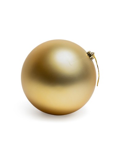 SFERE E PENDAGLI: vendita online Sfera di Natale dorata 15 cm in plastica, La magia di natale per alberi, centrotavola e deco...