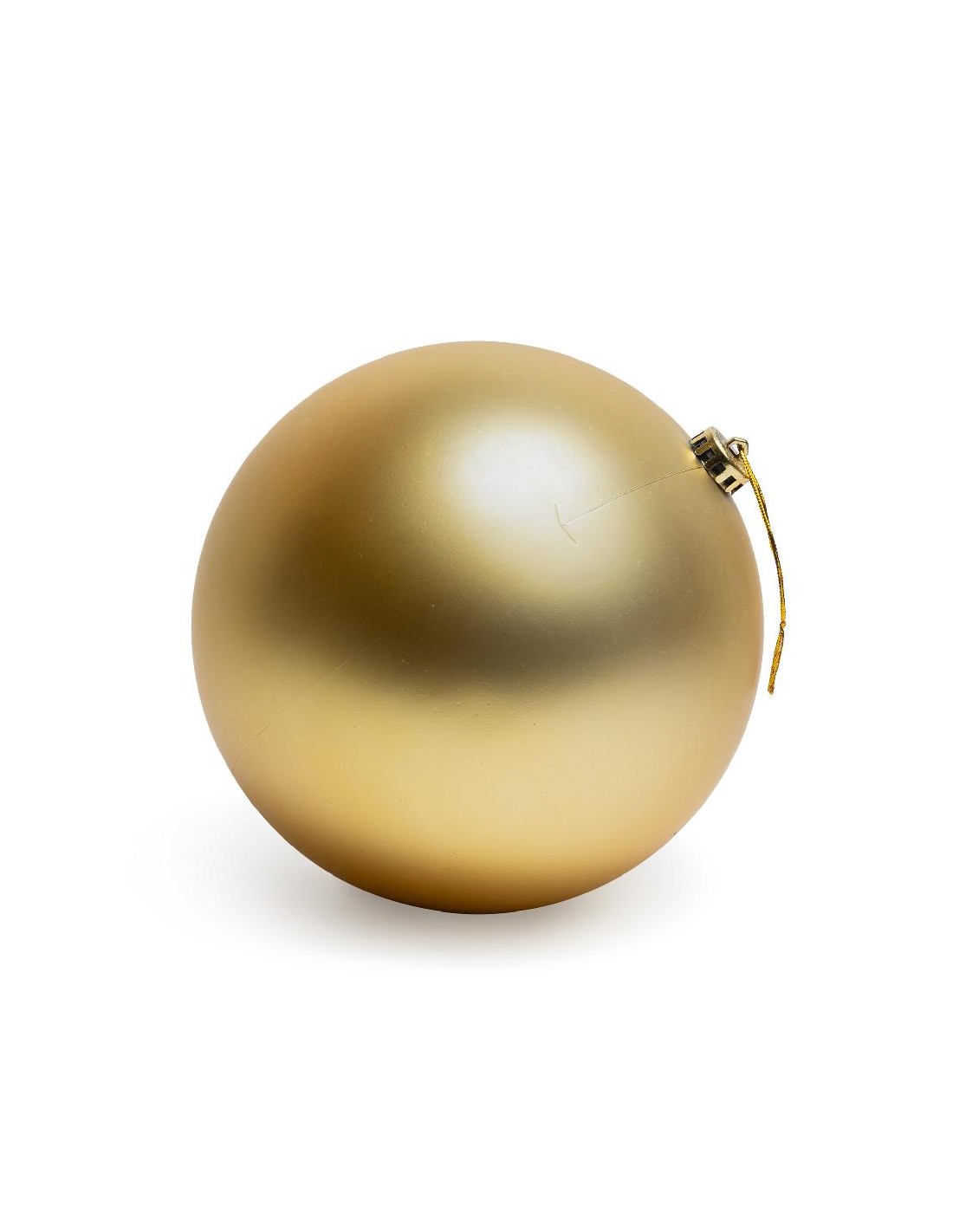 SFERE E PENDAGLI: vendita online Sfera di Natale dorata 15 cm in plastica, La magia di natale per alberi, centrotavola e deco...