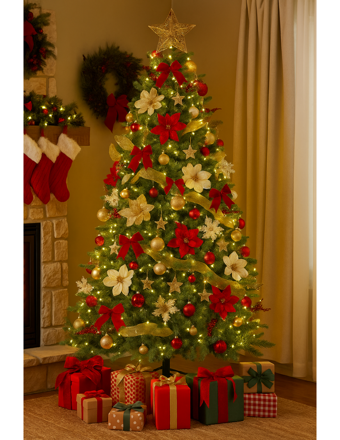 ALBERI DI NATALE: vendita online Albero Savana, 210 cm, diametro 119 cm, la magia di Natale in offerta