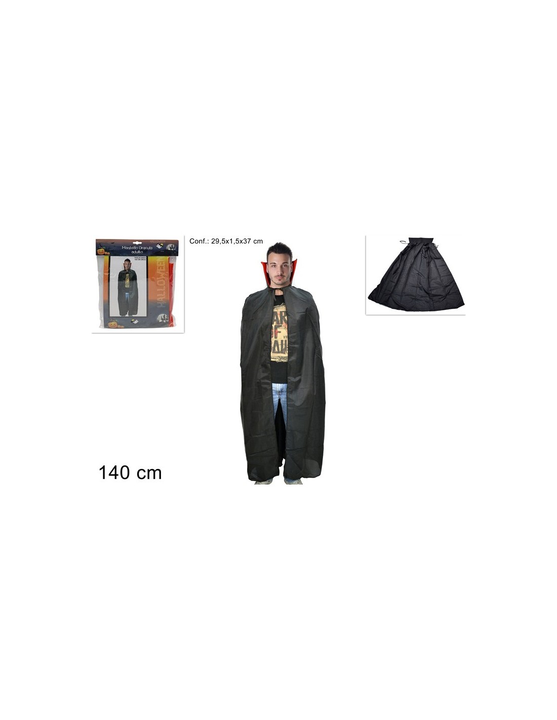 MANTELLO 48479 DRACULA ADULTO 140CM