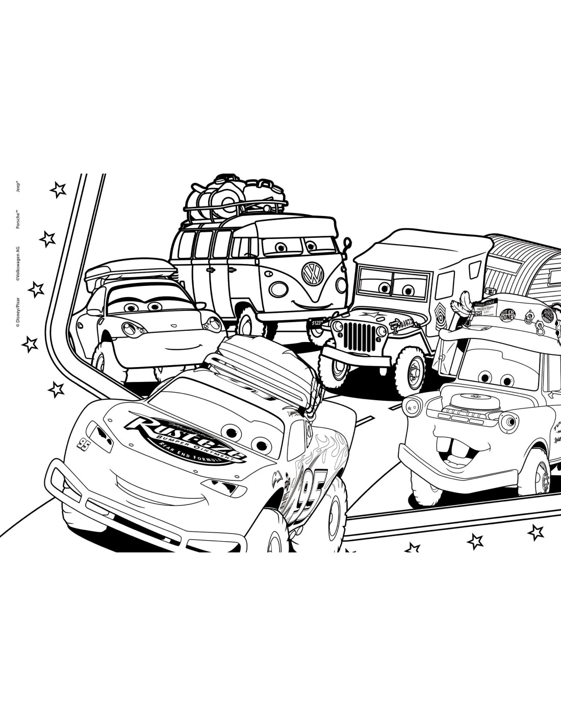 Disney Puzzle DF Maxi Floor 24 Cars Double-Face 70x50 cm | shopincasa.it