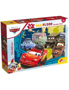 Disney Puzzle DF Maxi Floor 24 Cars Double-Face 70x50 cm | shopincasa.it