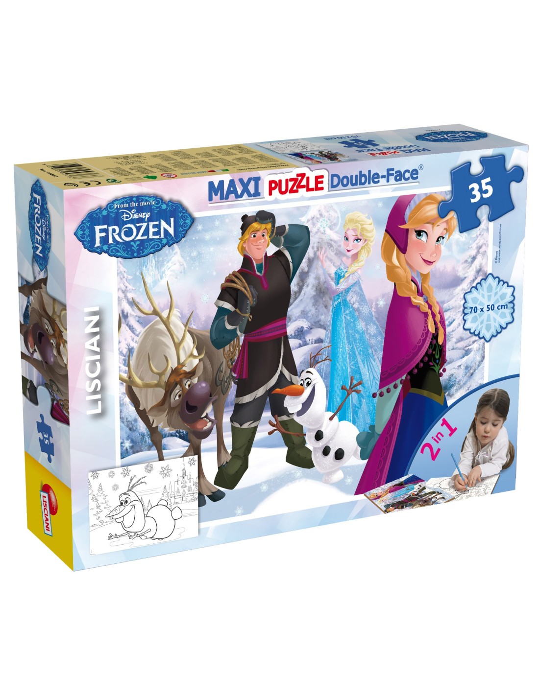 Disney Puzzle DF Maxi Floor 35 Frozen Playing On The Ice | shopincasa.it