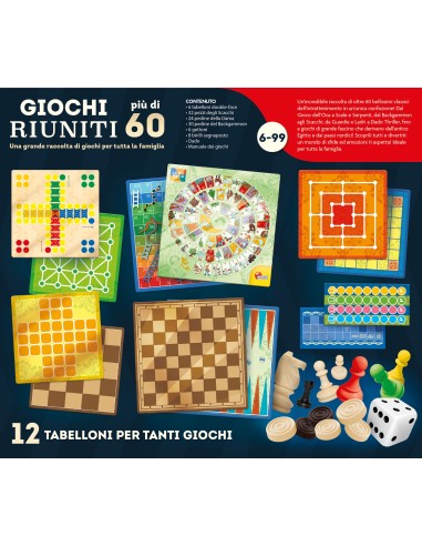 GIOCHI DI SOCIETA'E PUZZLE: vendita online GIOCO 57023 60 GIOCHI RIUNITI in offerta