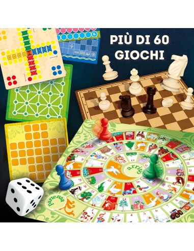 GIOCHI DI SOCIETA'E PUZZLE: vendita online GIOCO 57023 60 GIOCHI RIUNITI in offerta