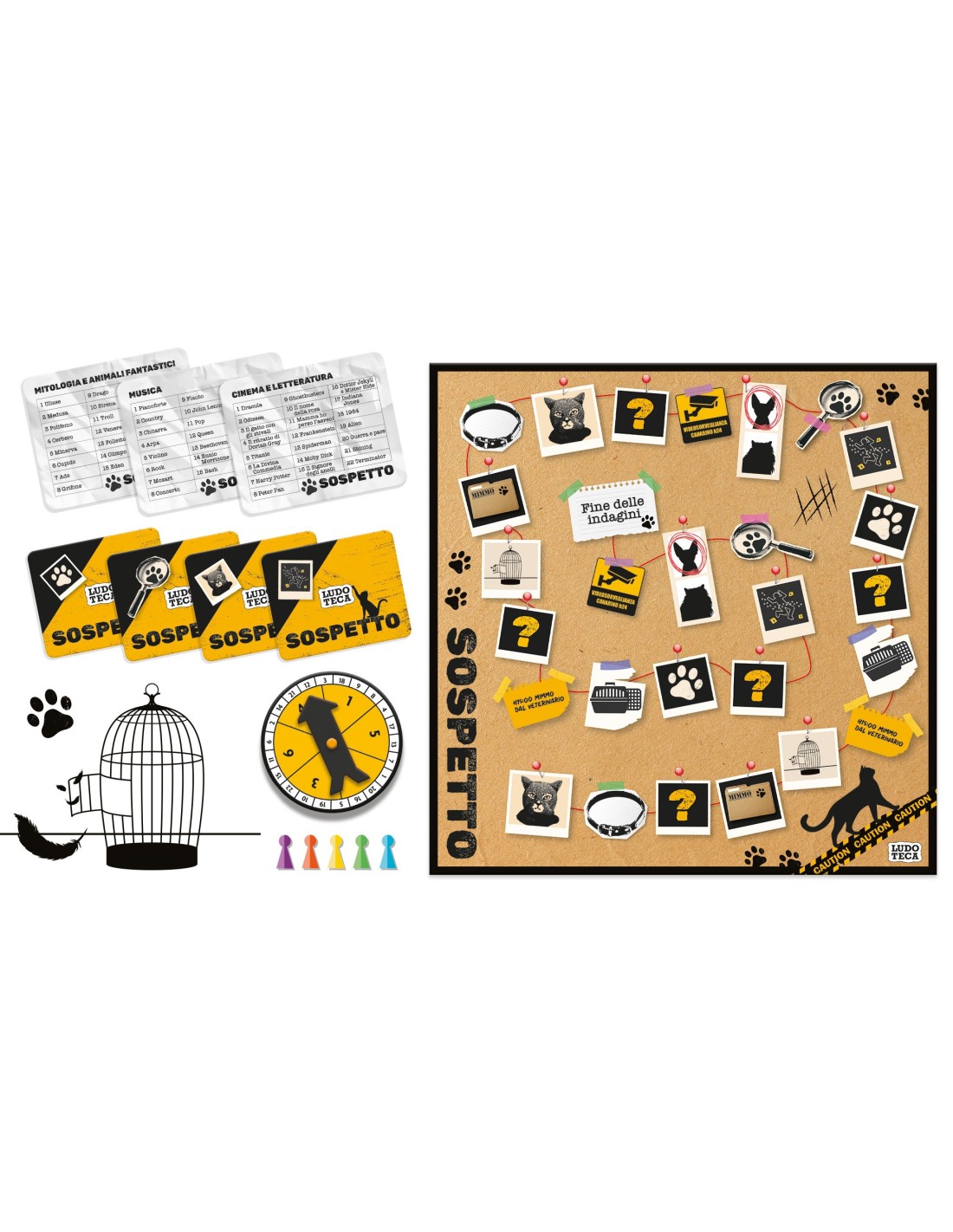 Ludoteca Pocket Gioco da Tavolo con Carte e Pedine | Shop in Casa