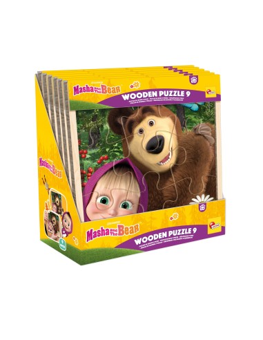 GIOCHI DI SOCIETA'E PUZZLE: vendita online MASHA ORSO PUZZLE LEGNO 9PZ in offerta