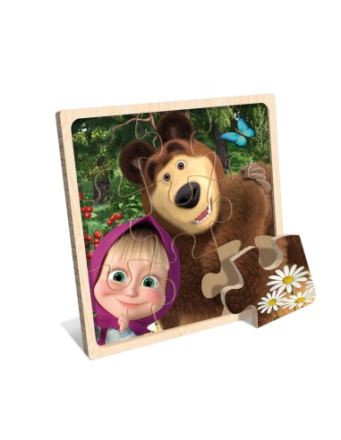 GIOCHI DI SOCIETA'E PUZZLE: vendita online MASHA ORSO PUZZLE LEGNO 9PZ in offerta