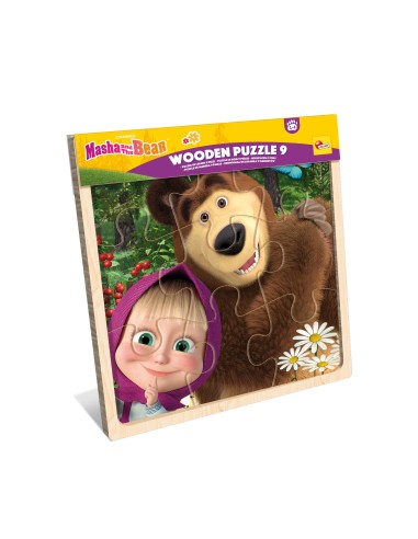 GIOCHI DI SOCIETA'E PUZZLE: vendita online MASHA ORSO PUZZLE LEGNO 9PZ in offerta