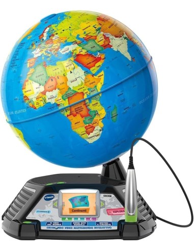 VTech Giramondo - Mappamondo Interattivo con Penna Touch e Video Educativi | shopincasa.it