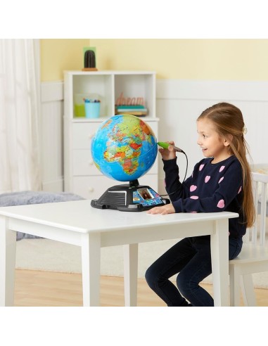 VTech Giramondo - Mappamondo Interattivo con Penna Touch e Video Educativi | shopincasa.it