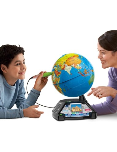 VTech Giramondo - Mappamondo Interattivo con Penna Touch e Video Educativi | shopincasa.it
