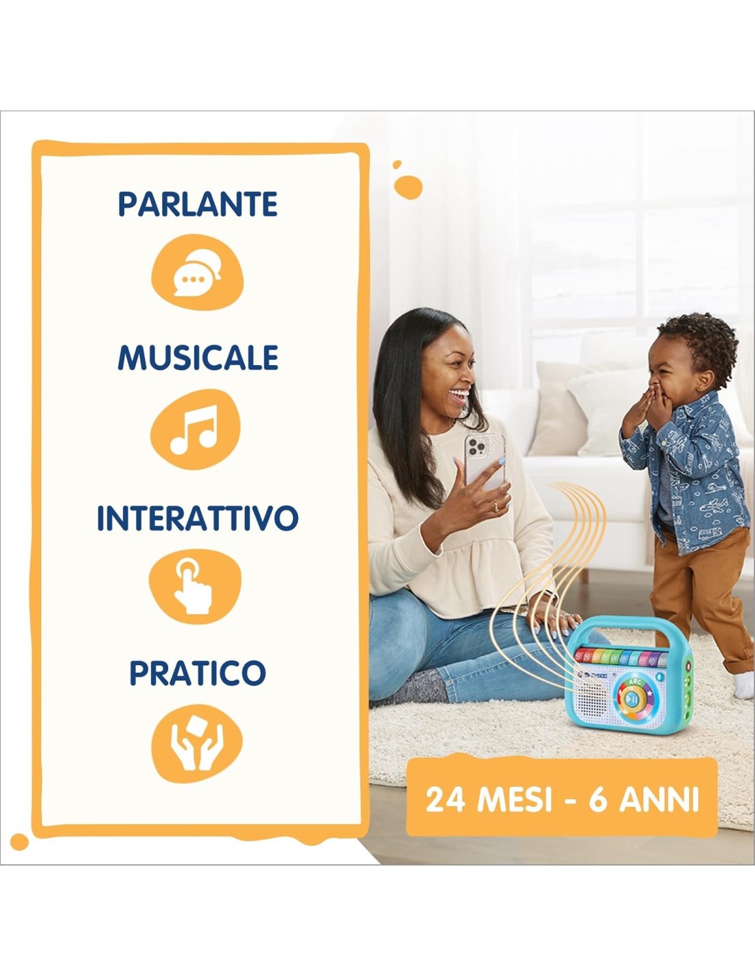 VTech Music’Kid dello Zecchino d’Oro - Lettore MP3 Bambini 2-6 Anni | shopincasa.it