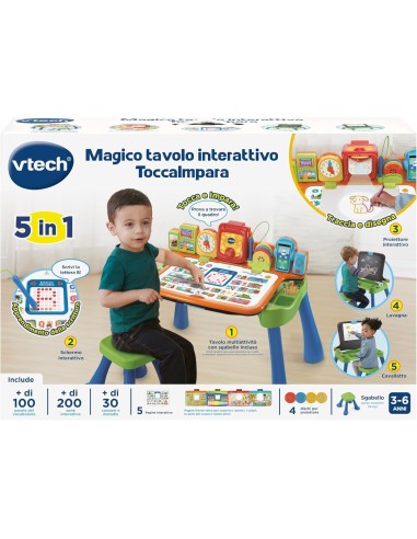 VTech Magico Tavolo Interattivo ToccaImpara - Tavolo Educativo 3-6 Anni | shopincasa.it