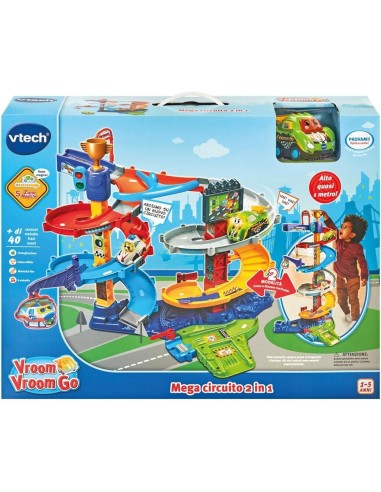 VTech Vroom Vroom Go - Mega Circuito 2 in 1 per Bambini 1-5 Anni | shopincasa.it