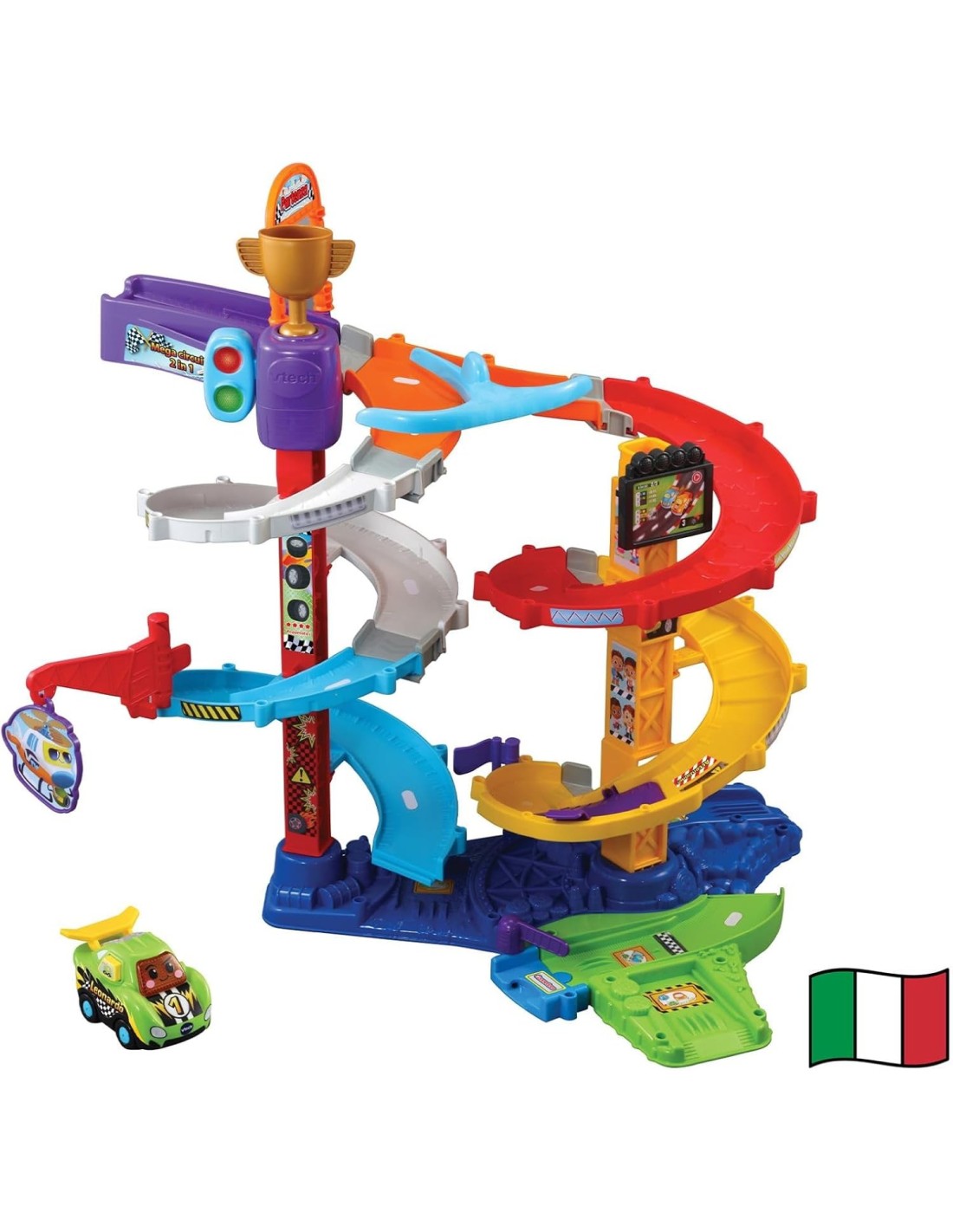 VTech Vroom Vroom Go - Mega Circuito 2 in 1 per Bambini 1-5 Anni | shopincasa.it