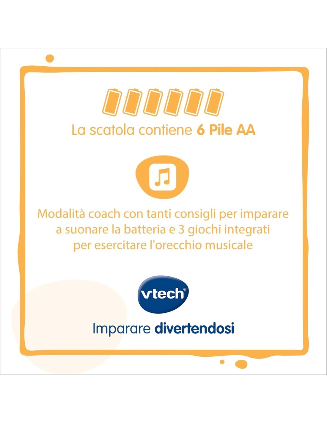 VTech Kidi DJ Drums - Batteria Elettronica Bambini 6+ Anni | shopincasa.it