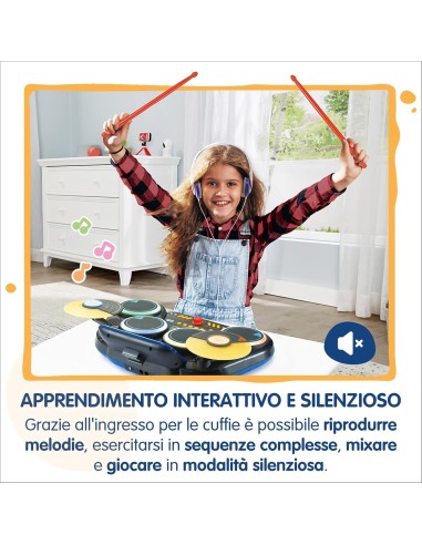 VTech Kidi DJ Drums - Batteria Elettronica Bambini 6+ Anni | shopincasa.it