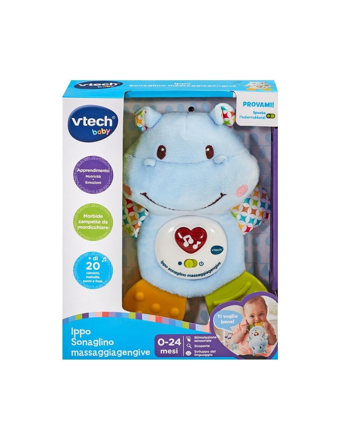 VTech Ippo - Sonaglino Massaggia Gengive Neonati 0-24 Mesi | shopincasa.it