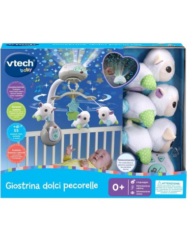 VTech Giostrina Dolci Pecorelle - Luce Notturna Musicale Bambini 0-36 Mesi | shopincasa.it