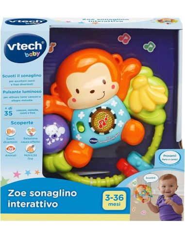 VTech Zoe Sonaglino Interattivo - Gioco Neonati 3-36 Mesi | shopincasa.it