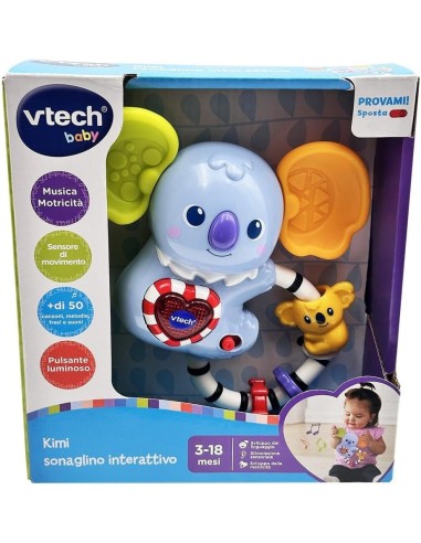 VTech Kimi Sonaglino Interattivo - Sonaglino Neonato 3-18 Mesi | shopincasa.it