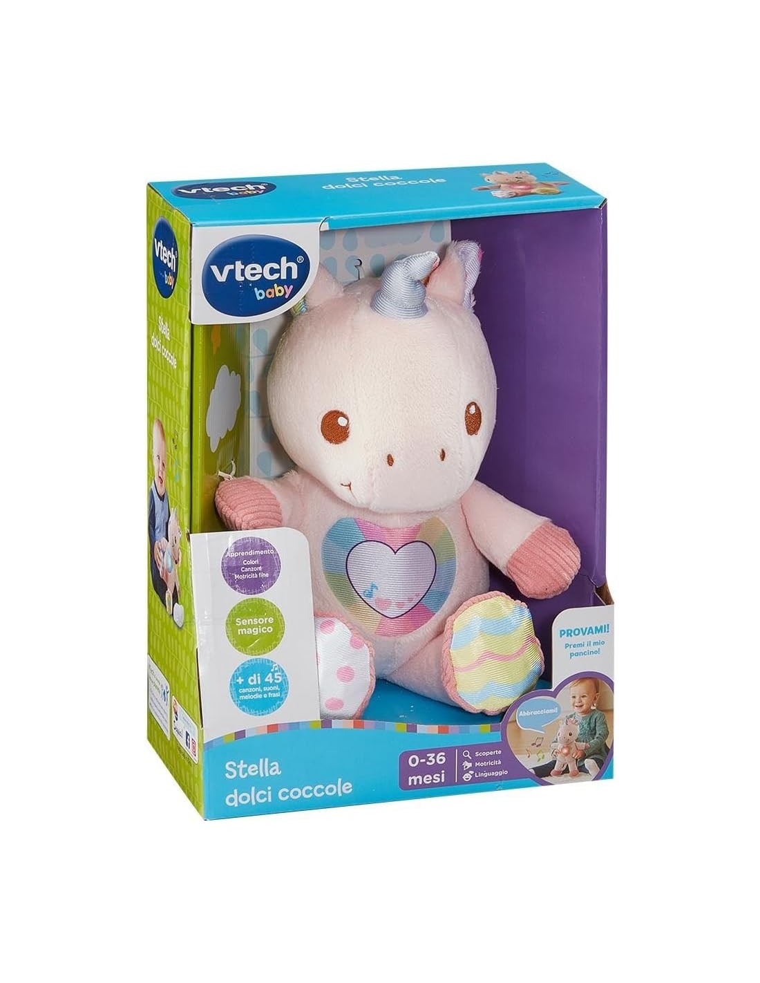 VTech Stella Dolci Coccole - Gatto Peluche Interattivo 0-36 Mesi | shopincasa.it