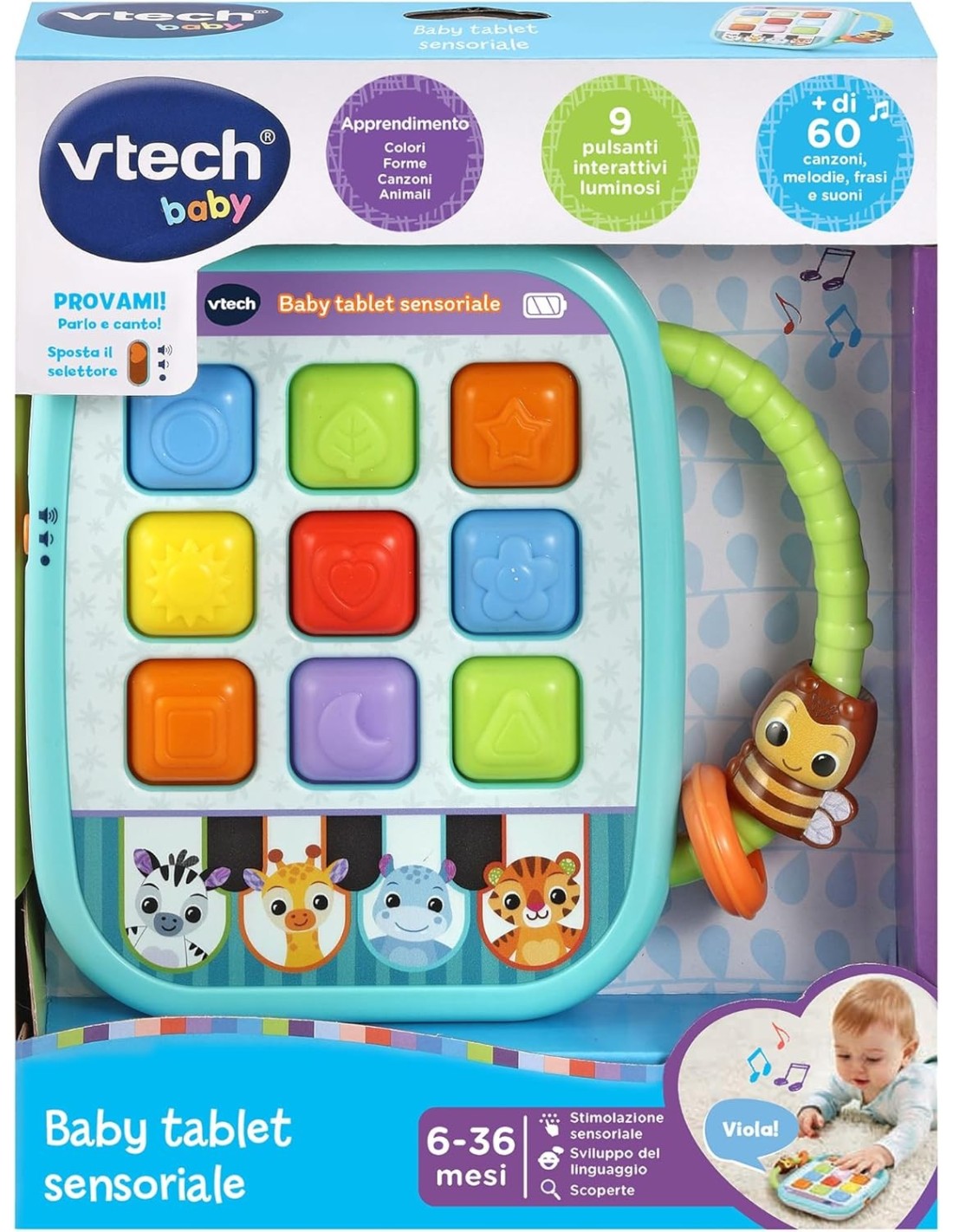 VTech Baby Tablet Sensoriale - Tablet Interattivo 6-36 Mesi | shopincasa.it