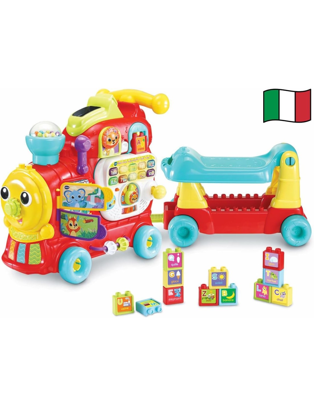 VTech Edo Maxi Treno Cavalcabile 7 in 1 - Trenino Multiattività 12-36 Mesi | shopincasa.it
