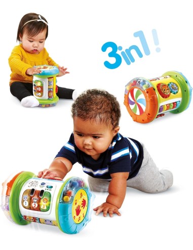VTech Rullo Tam Tam 3 in 1 - Gioco Multiattività Interattivo 9-36 Mesi | shopincasa.it