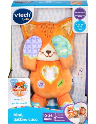 VTech Minù Gattino Cucù - Peluche Interattivo 10-36 Mesi | shopincasa.it