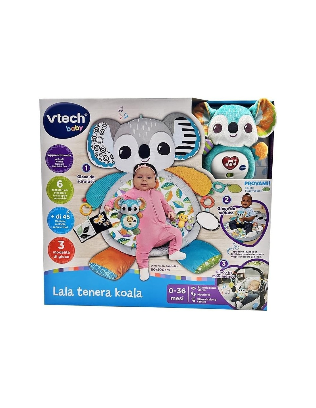 VTech Lala Tenera Koala - Tappeto Neonato Interattivo 0-36 Mesi | shopincasa.it