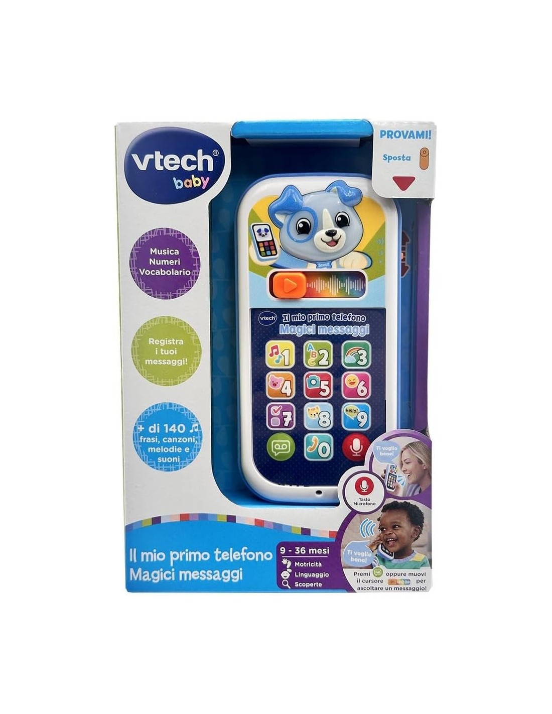 VTech Il Mio Primo Telefono Blu - Gioco Educativo Interattivo 9-36 Mesi | shopincasa.it