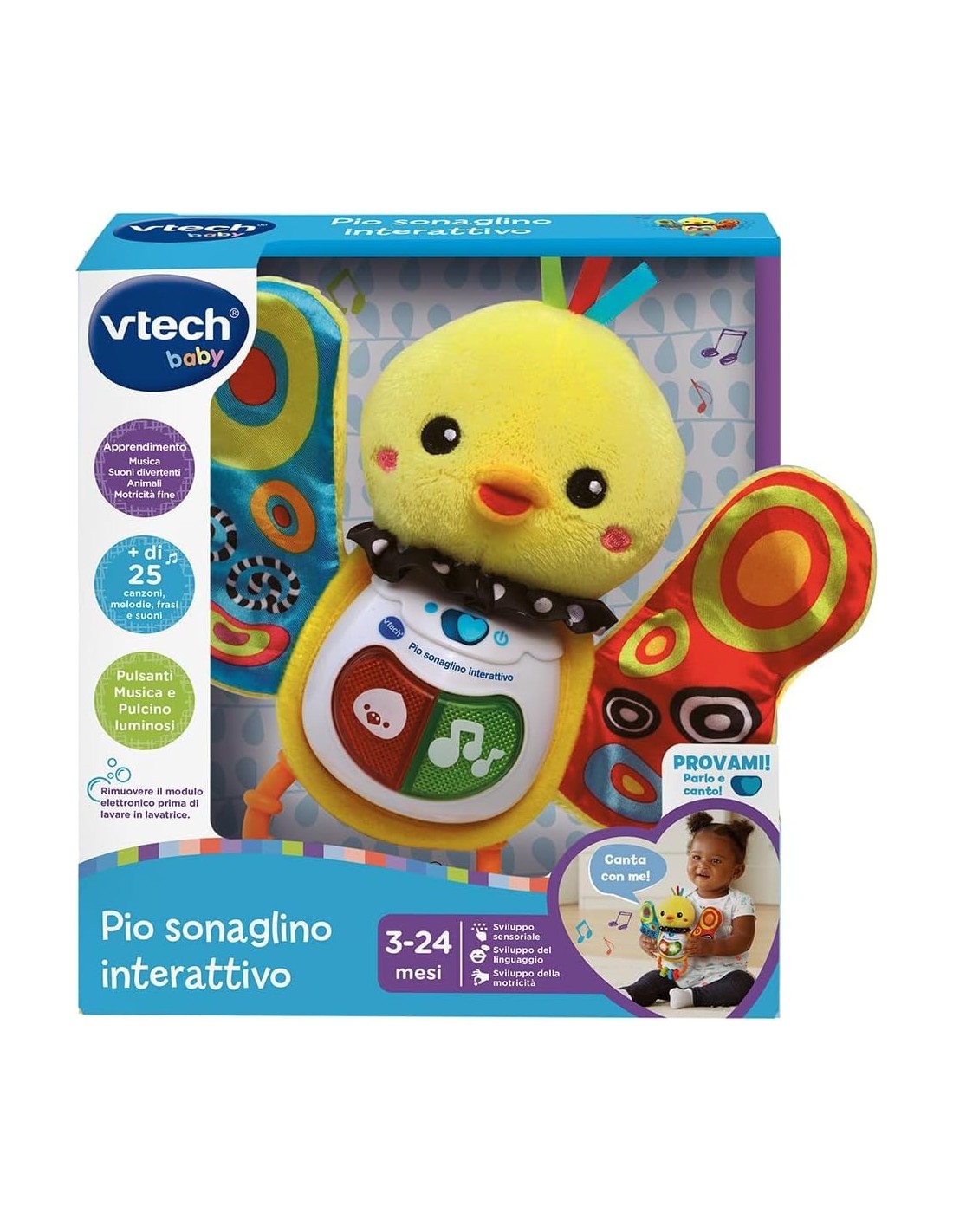 VTech Pio Sonaglino Interattivo - Gioco Neonato 3-24 Mesi | shopincasa.it