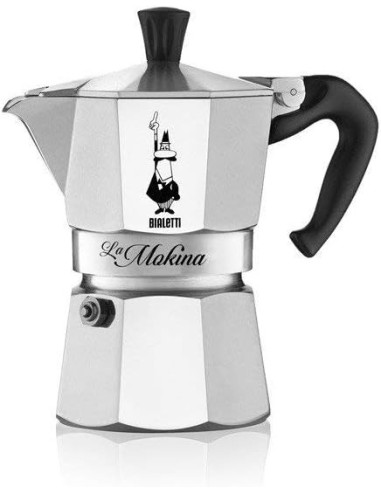 Bialetti Mokina - Caffettiera Alluminio 0,5 Tazze, Argento | shopincasa.it