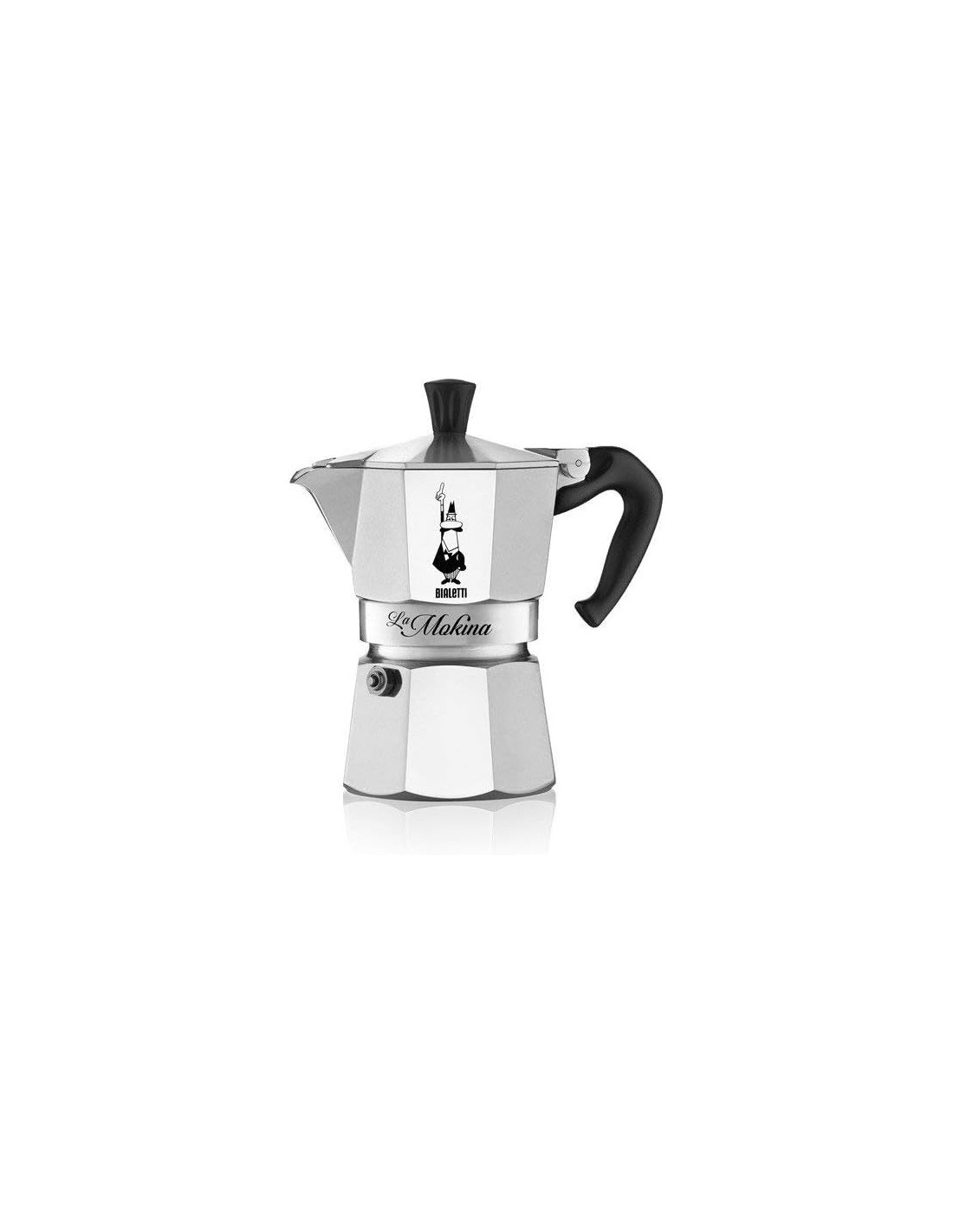 Bialetti Mokina - Caffettiera Alluminio 0,5 Tazze, Argento | shopincasa.it