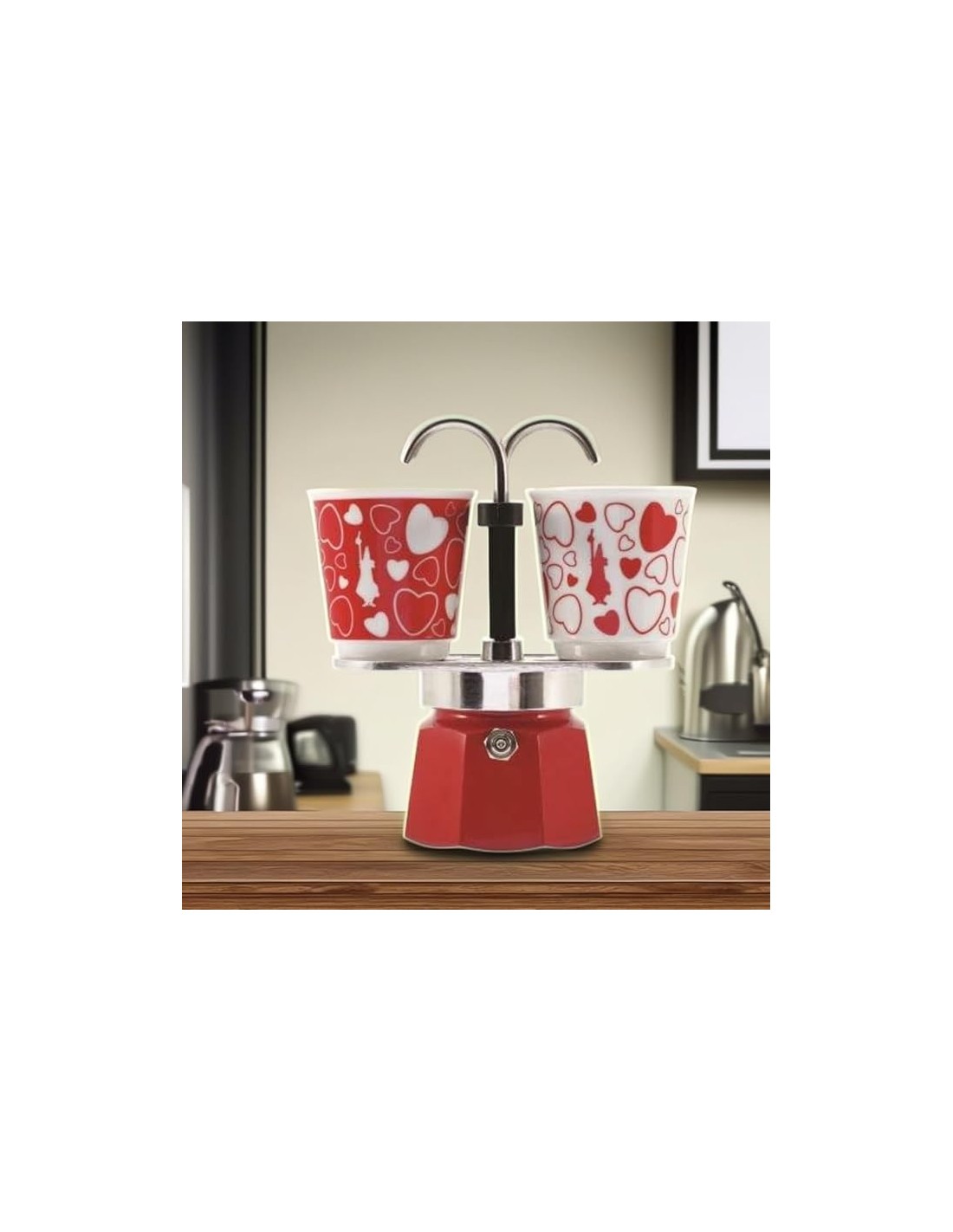 Bialetti Mini Express - Set Moka 2 Tazze Cuore 90 ml | shopincasa.it