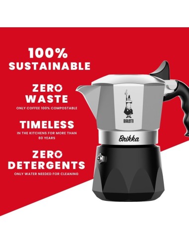 Bialetti New Brikka 2023 - Caffettiera 2 Tazze Espresso Cremoso | shopincasa.it