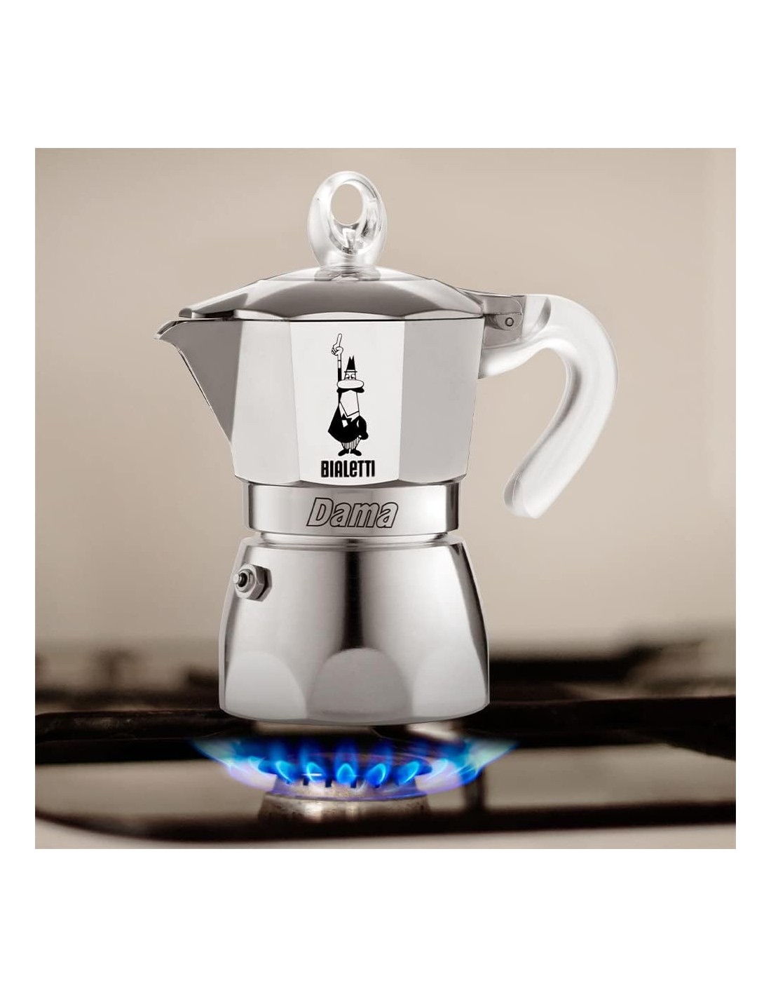 Bialetti Dama Pure Ice 1 Tazza - Caffettiera in Acciaio Inox | shopincasa.it