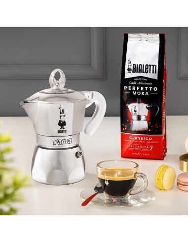 Bialetti Dama Pure Ice 1 Tazza - Caffettiera in Acciaio Inox | shopincasa.it
