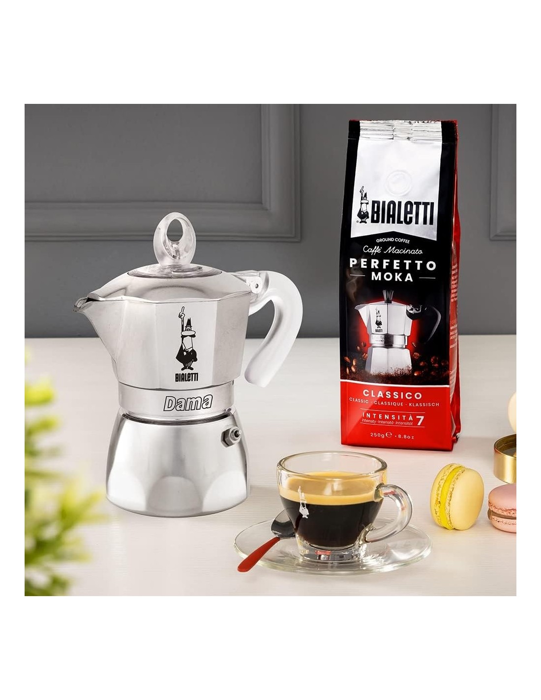 Bialetti Dama Pure Ice 1 Tazza - Caffettiera in Acciaio Inox | shopincasa.it